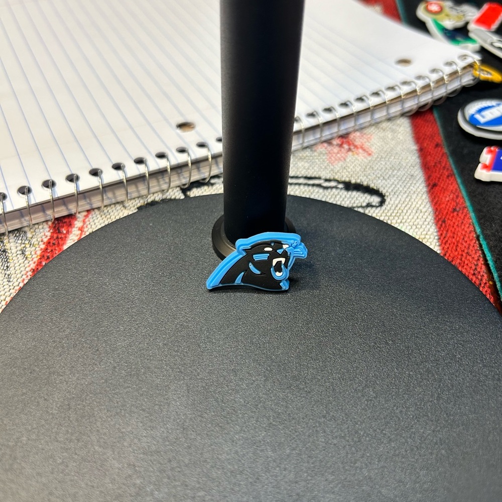 3/$8 Carolina Panthers Logo Croc Charm